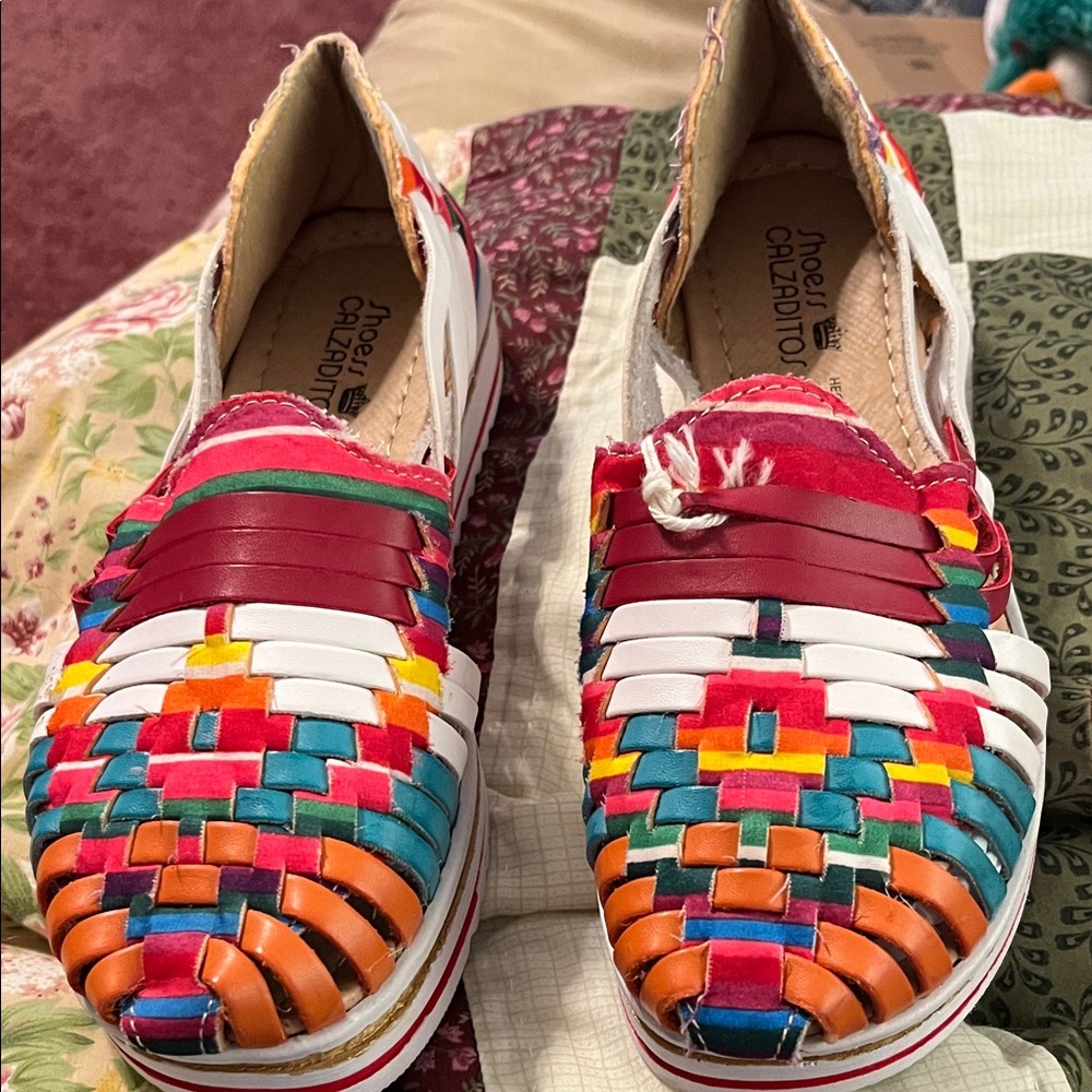 Multicolor Woven Women's Shoes - Picture 1 of 7